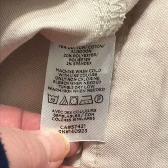 LOFT Khaki Chino Pants Straight Leg Womens 6 Vacation Preppy Office Utility Chic - Picture 8 of 11